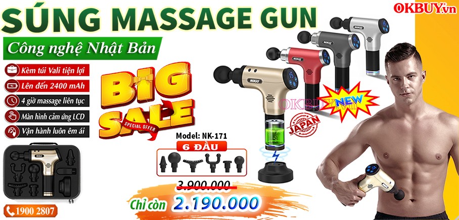 Súng massage gun Nikio NK-171