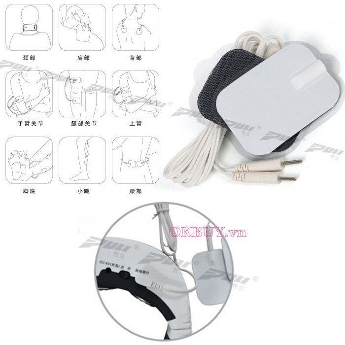 Máy massage cổ PULI PL-758 dây cắm massage ngoài