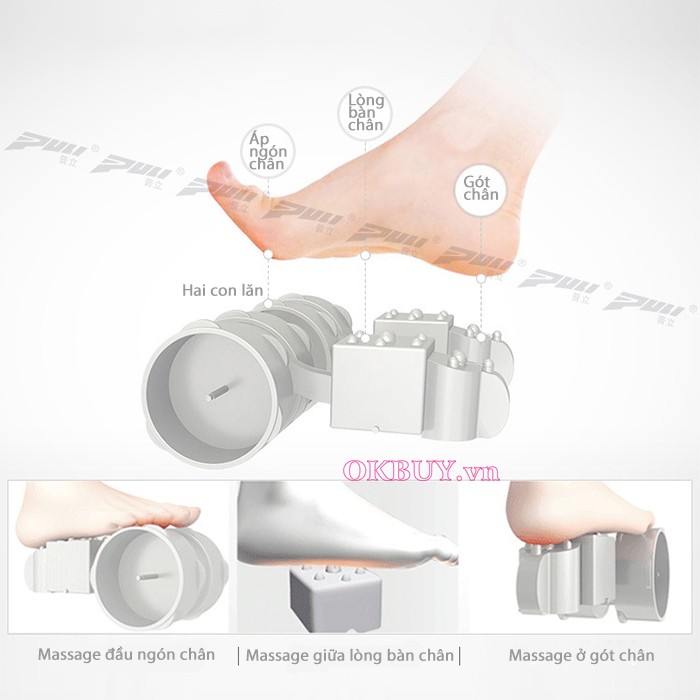 Máy massage chân hồng ngoại PULI PL-8855 korea
