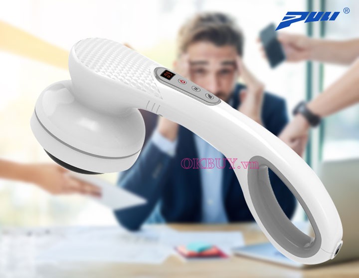 Máy massage cầm tay 8 đầu PULI PL-667DC3 - Pin sạc điện tử