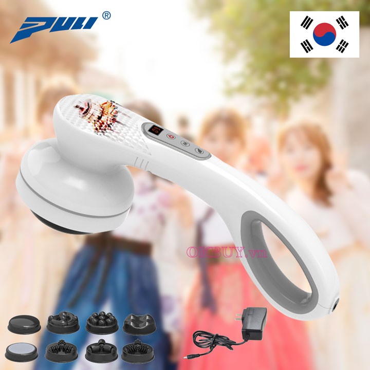 Máy massage cầm tay 8 đầu PULI PL-667DC3 - Pin sạc