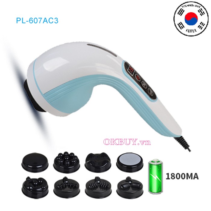 Máy massage cầm tay pin sạc Puli PL-607DC3