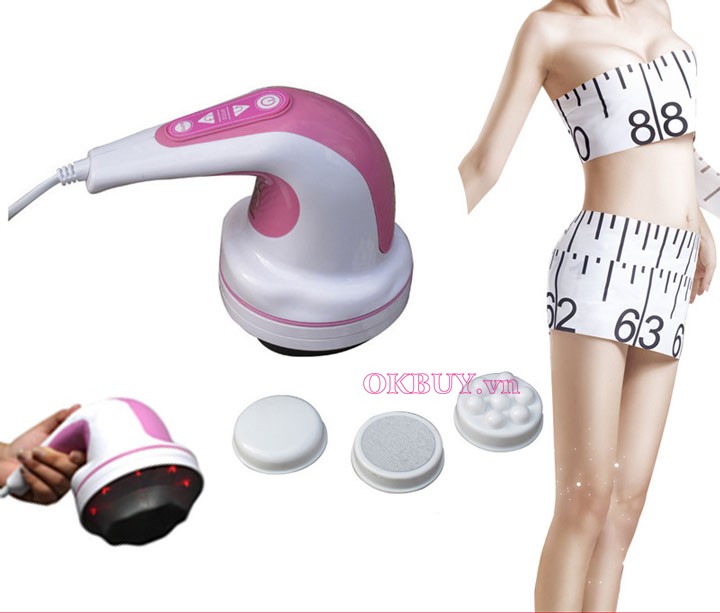 Máy massage cầm tay 4 đầu Puli PL604A - Nút bấm