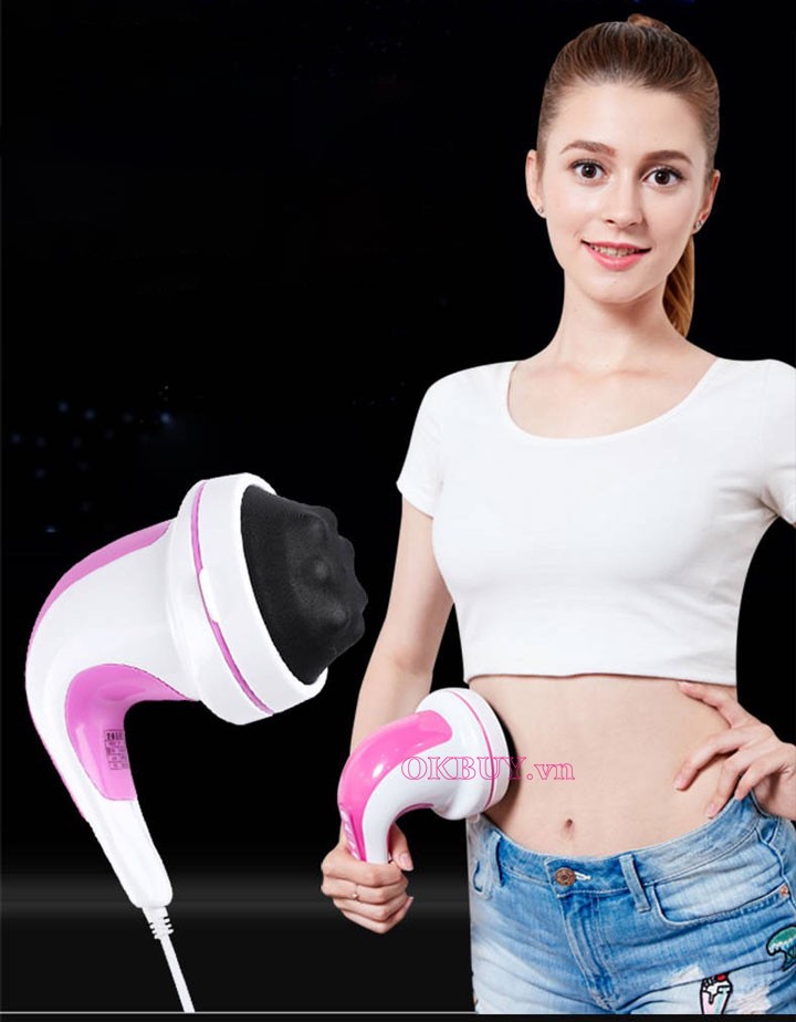 massage cầm tay 4 đầu Puli PL604A - Nút bấm