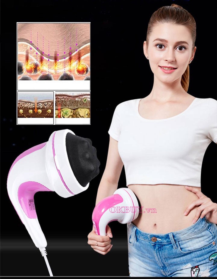 massage cầm tay 4 đầu Puli PL604A chuyên dụng