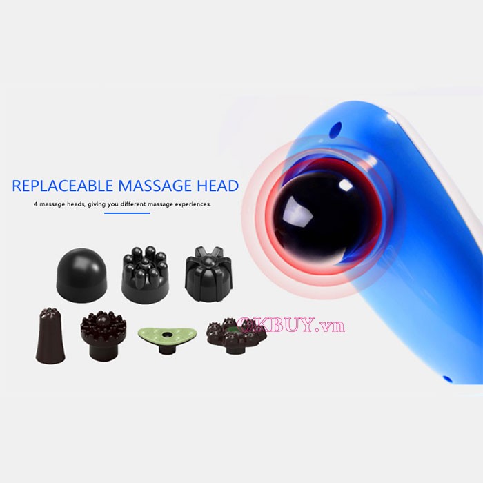 massage cầm tay pin sạc Puli PL-613DC3