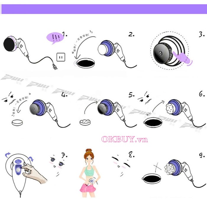 Máy massage Puli PL-601 cầm tay
