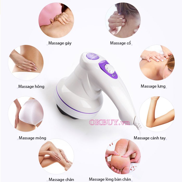 massage cầm tay 3 đầu Puli PL-602 