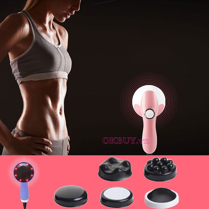 Máy massage cầm tay 4 đầu Puli PL-603AC4
