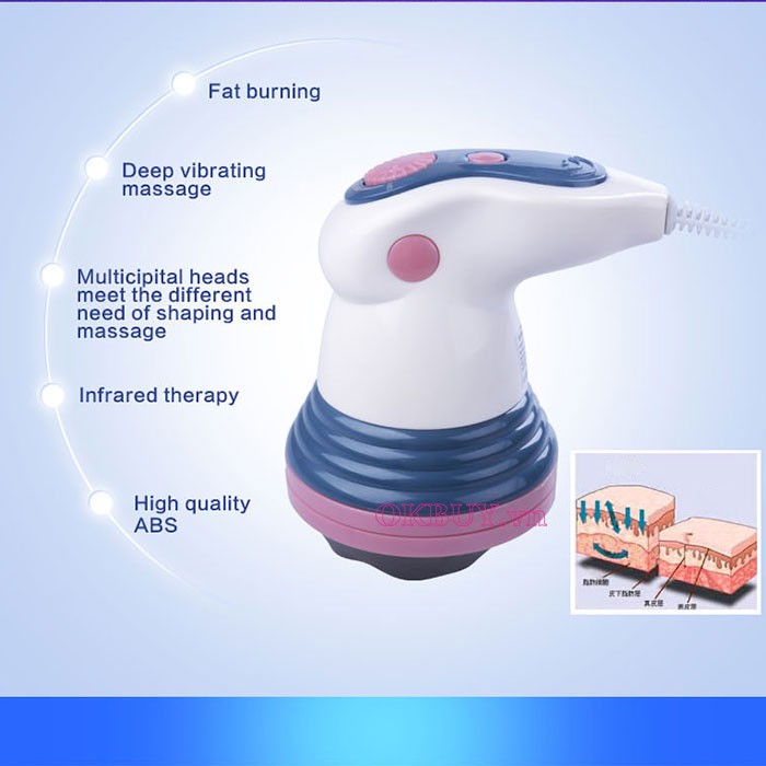 Máy massage cầm tay 4 đầu hồng ngoại Puli PL-605