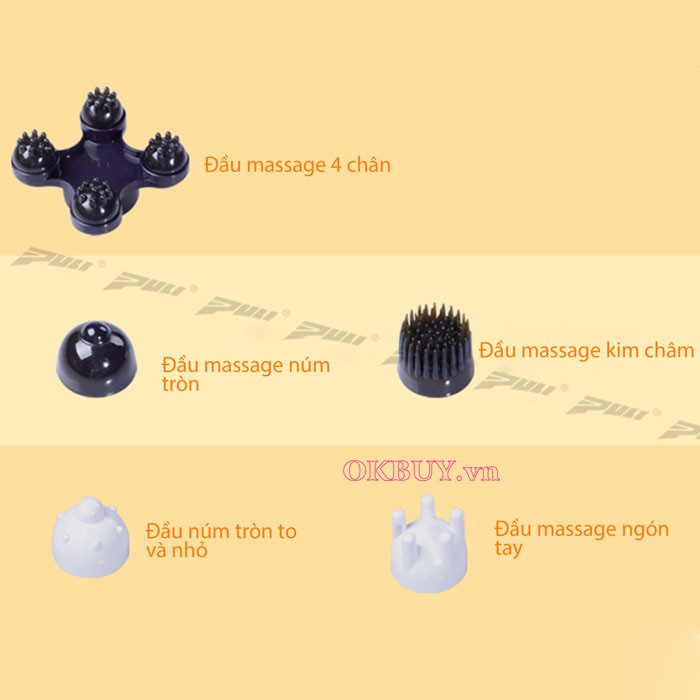 Máy massage cầm tay cá heo Puli PL-606B