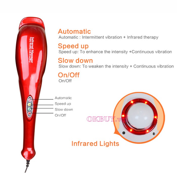 Máy massage cầm tay cá heo Puli PL-606B
