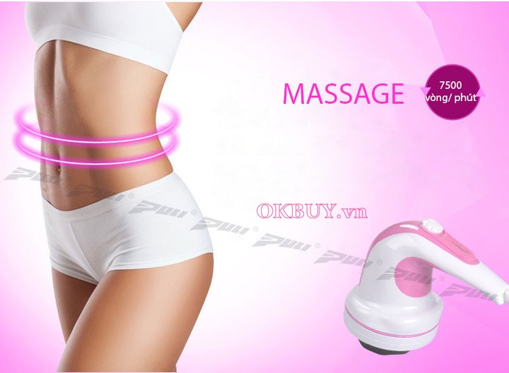 Máy massage cầm tay 4 đầu Puli PL-604B - Cơ