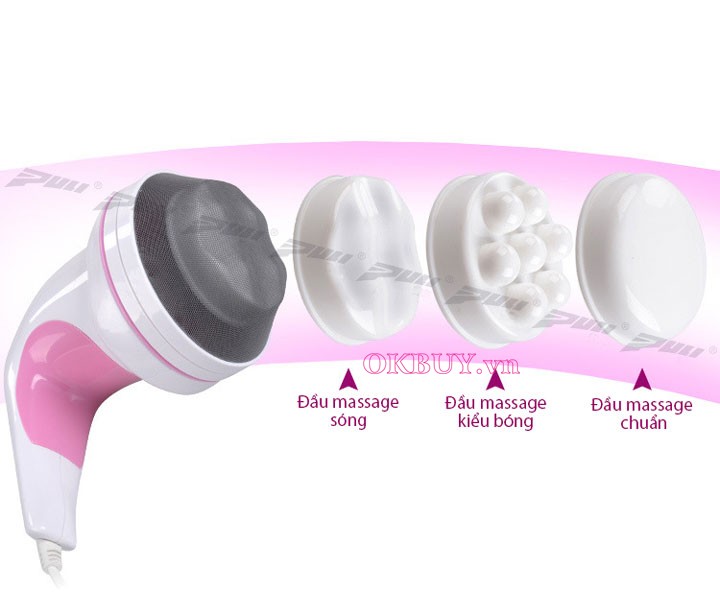 massage cầm tay 4 đầu Puli PL-604B - Cơ
