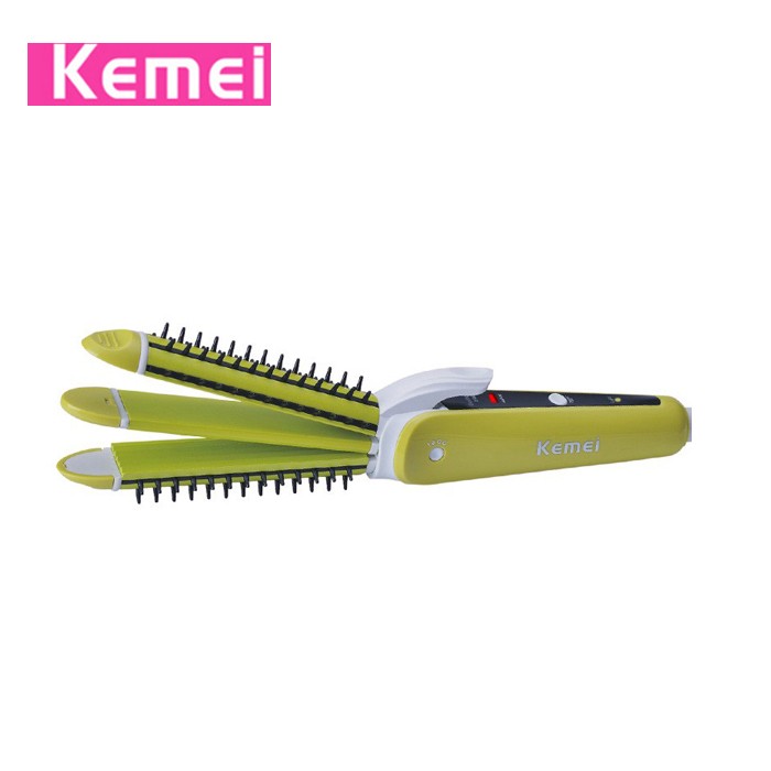 Lược điện uốn duỗi dập tóc Kemei KM-6855