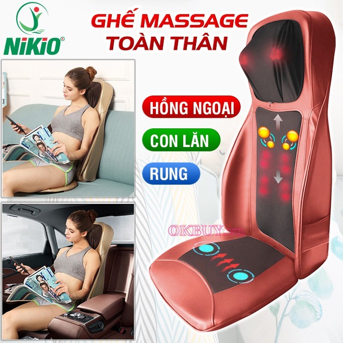 Ghế massage giúp cỉa thiện sức khỏe, giúp giảm đau nhức toàn thân đặc biệt là phần lưng
