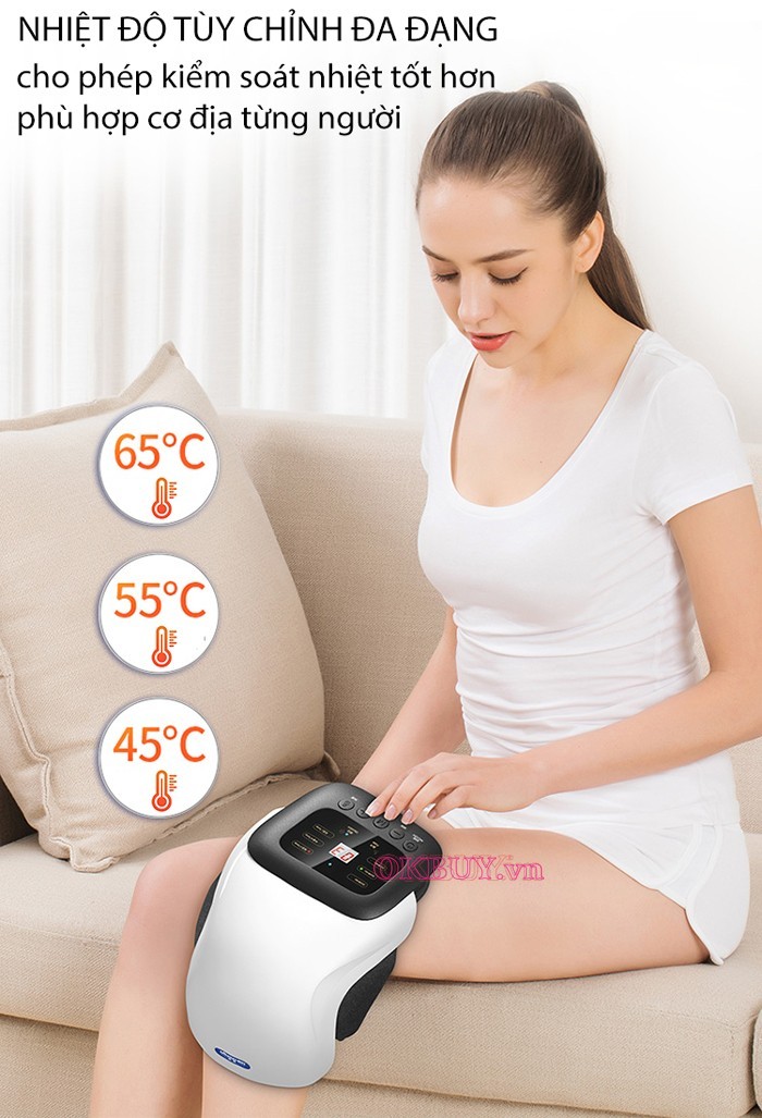 Sử dụng máy massage đầu gối để điều trị triệu chứng bị đau khớp gối