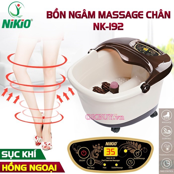Bồn ngâm chân giúp điều trị phù chân khi mang thai hiệu quả