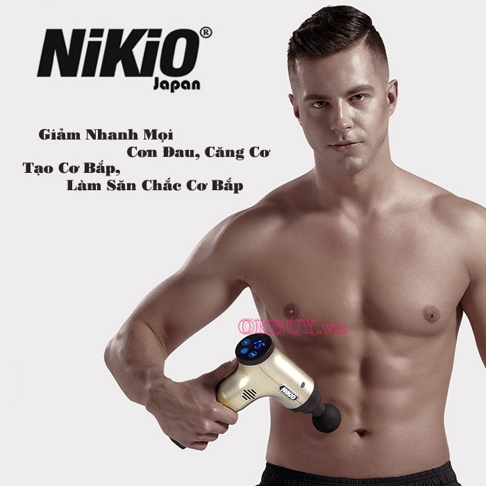 Máy massage cầm tay có khả năng giảm mỡ bụng và trị liệu các triệu chứng đau nức hiệu quả