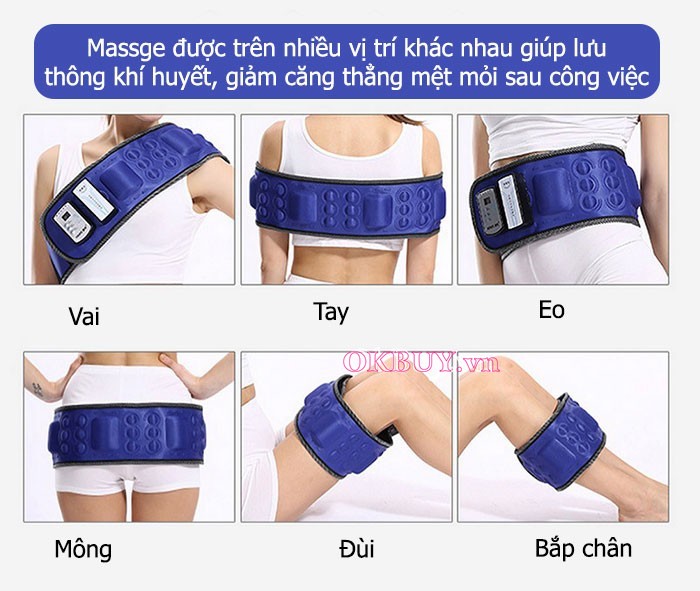 Đai massage bụng giúp đánh tan mỡ bụng, mỡ thừa trong thời gian ngắn 