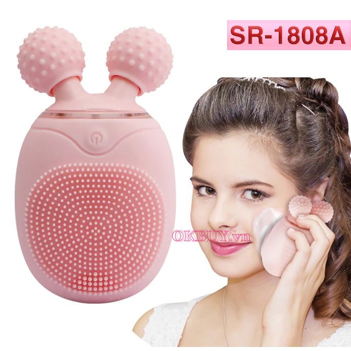 Máy massage mặt giúp đánh tan vết bẩn, dầu nhờn trên mặt một cách hiệu quả