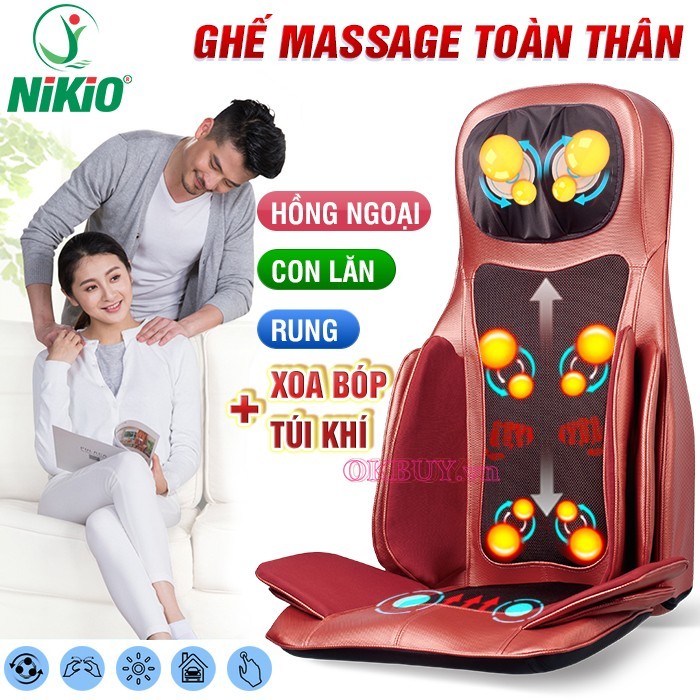 Ghế massage giúp điều trị nhiều triệu chứng đau nhức đau lưng, cổ, vai gáy hiệu quả