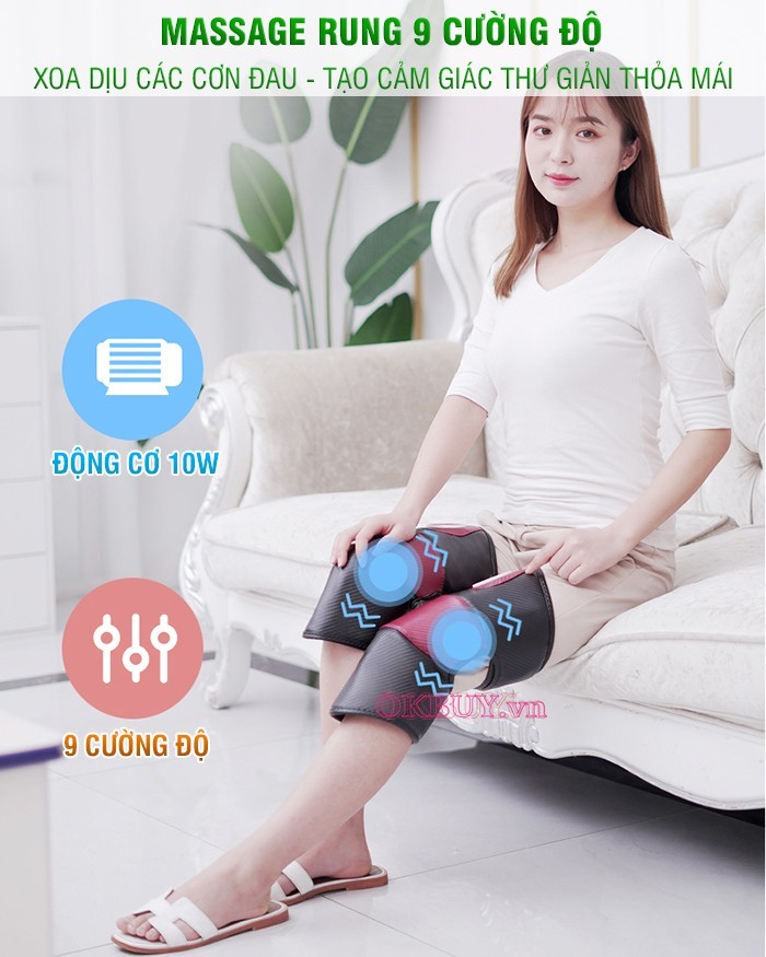 Máy massage đầu gối giúp tác động, đánh tan cơn đau nhức đầu gối trong thời gian ngắn