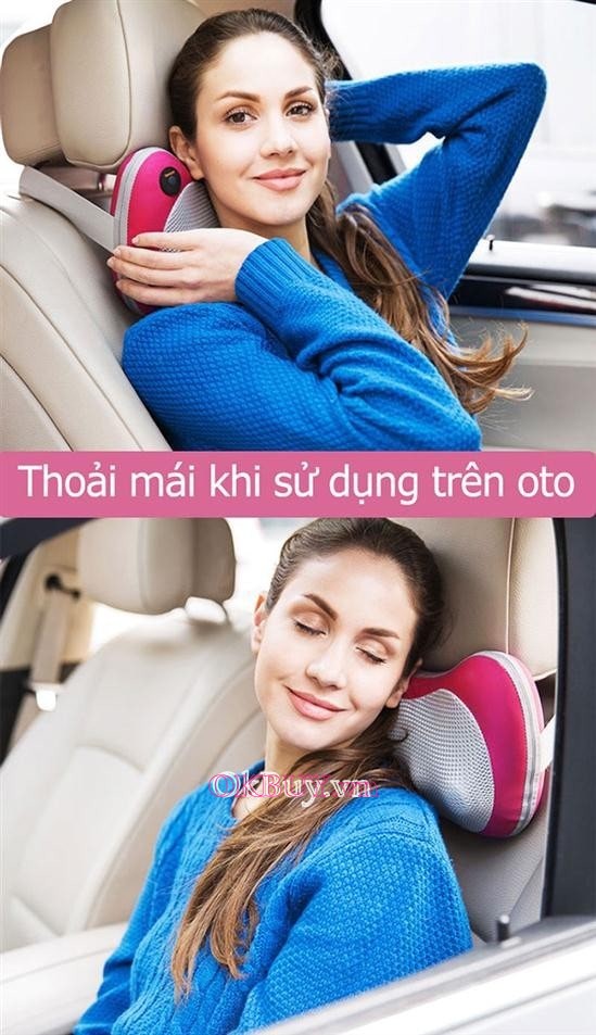 Gối massage giúp giảm đau cổ vai gáy, thậm chí là đau lưng hiệu quả trong thời gian ngắn