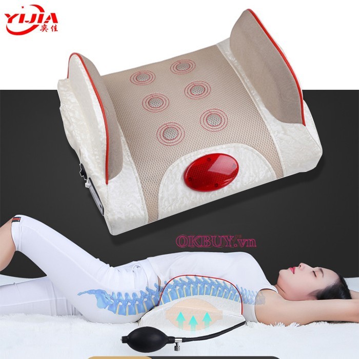 Máy massage lưng giúp trị liệu ngủ dậy bị đau lưng và thoái hóa cột sống hiệu quả