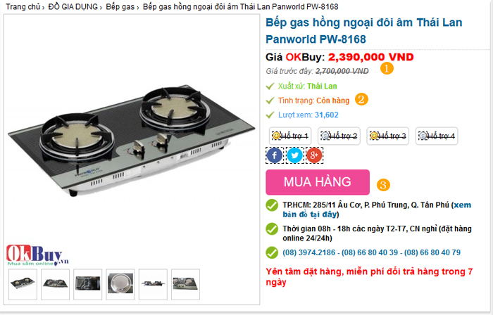 hướng dẫn mua hàng trực tuyến