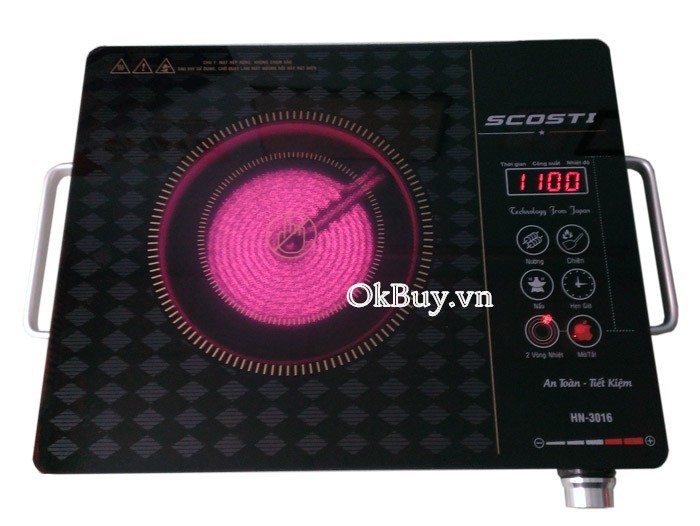 Bếp điện hồng ngoại 2 vòng nhiệt SCOSTI HN-P30