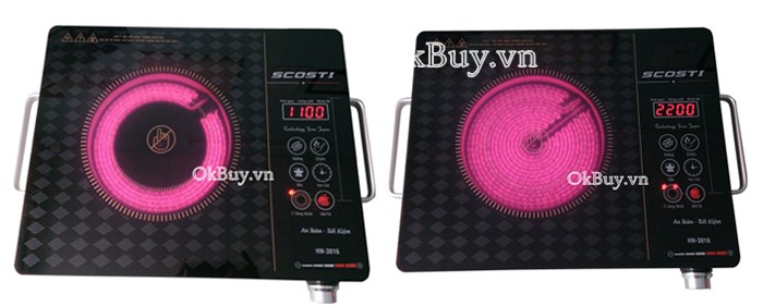 Bếp điện hồng ngoại 2 vòng nhiệt SCOSTI 
