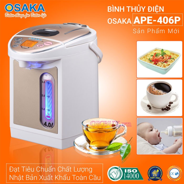 Bình thủy điện Osaka APE-406P 4L_1