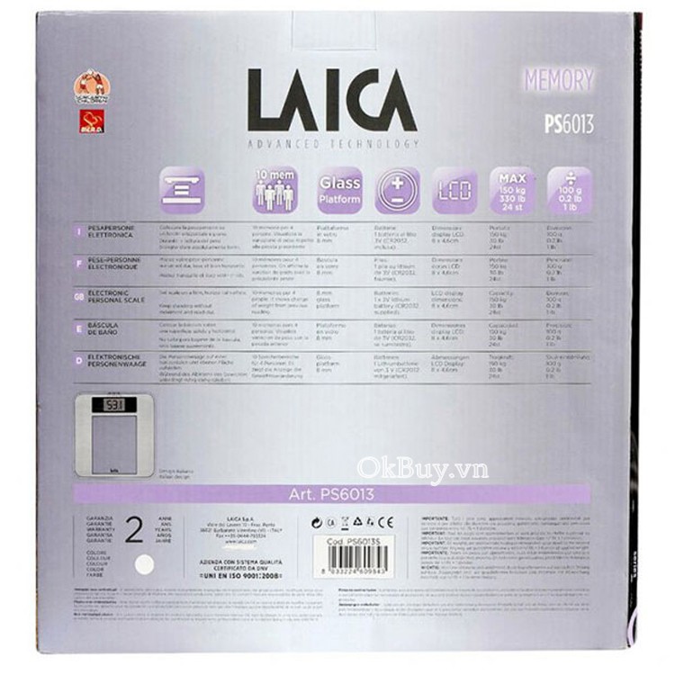 Cân sức khỏe Laica PS6013
