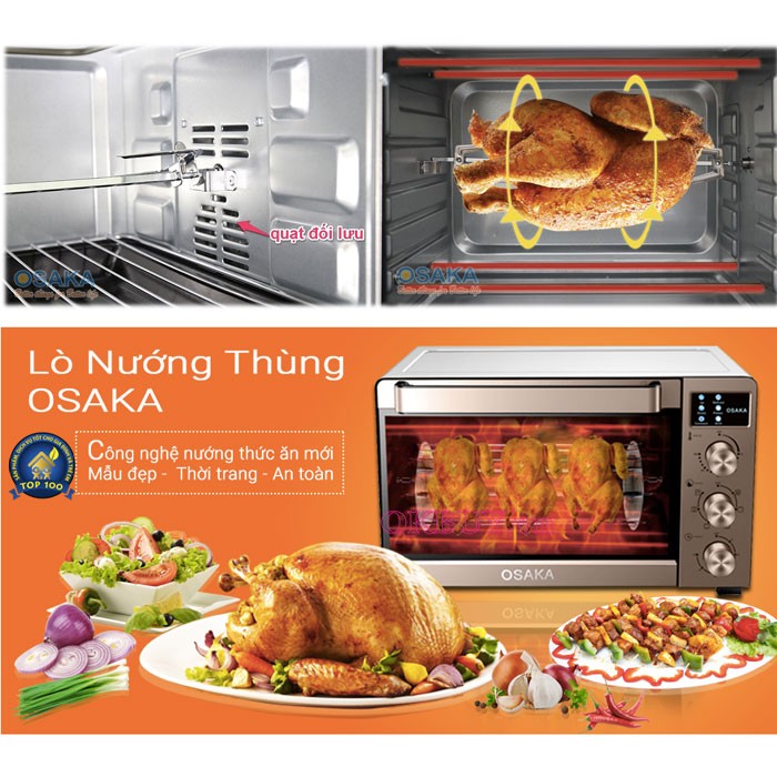 Lò nướng thùng công nghiệp Osaka TO-55LW