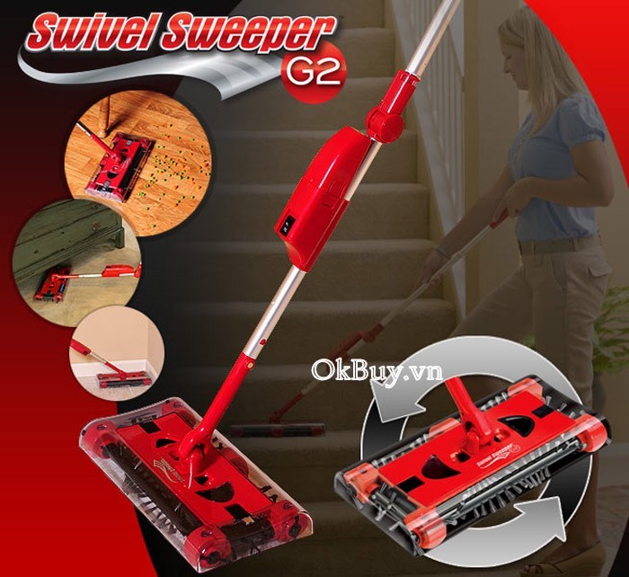Chổi xoay hút bụi không dây Swivel Sweeper G2