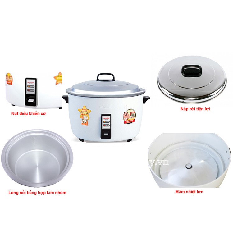 nồi cơm điện sharp KSH-555V