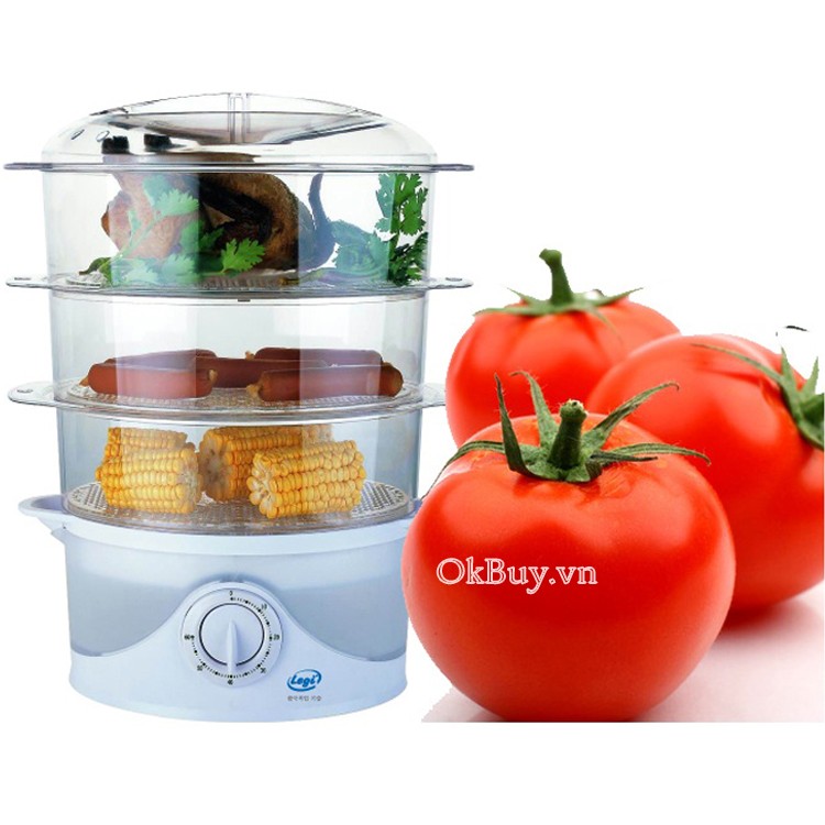 nồi hấp điện đa năng Legi LG-02HA 3 tầng