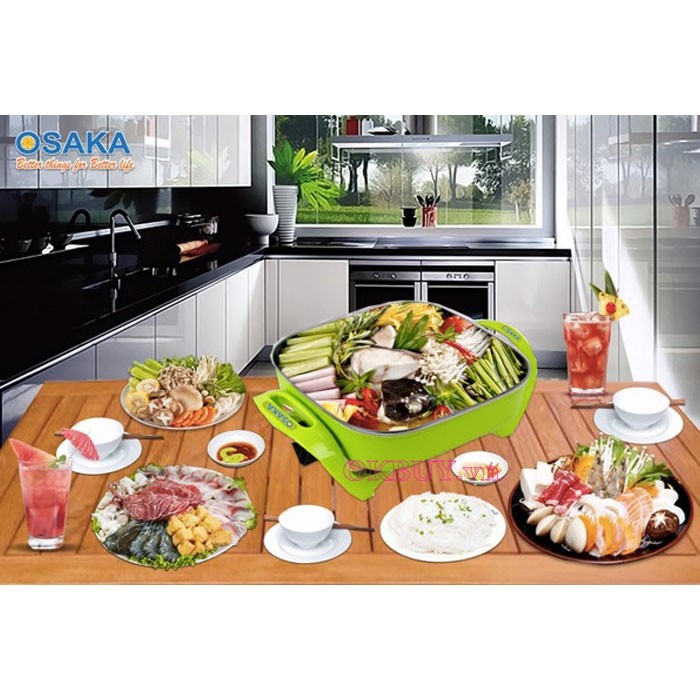 Nồi lẩu điện đa năng Nhật Bản Osaka PH-A3 4L_1