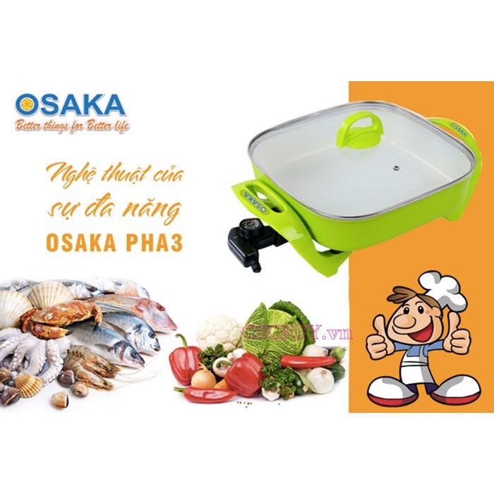 Nồi lẩu điện đa năng Nhật Bản Osaka PH-A3