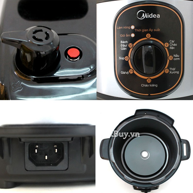 nồi áp suất điện inox midea my-12ch502a
