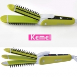 Lược điện uốn duỗi dập tóc Kemei KM-6855