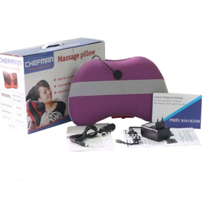 Gối massaage hồng ngoại Chefman CM-212B