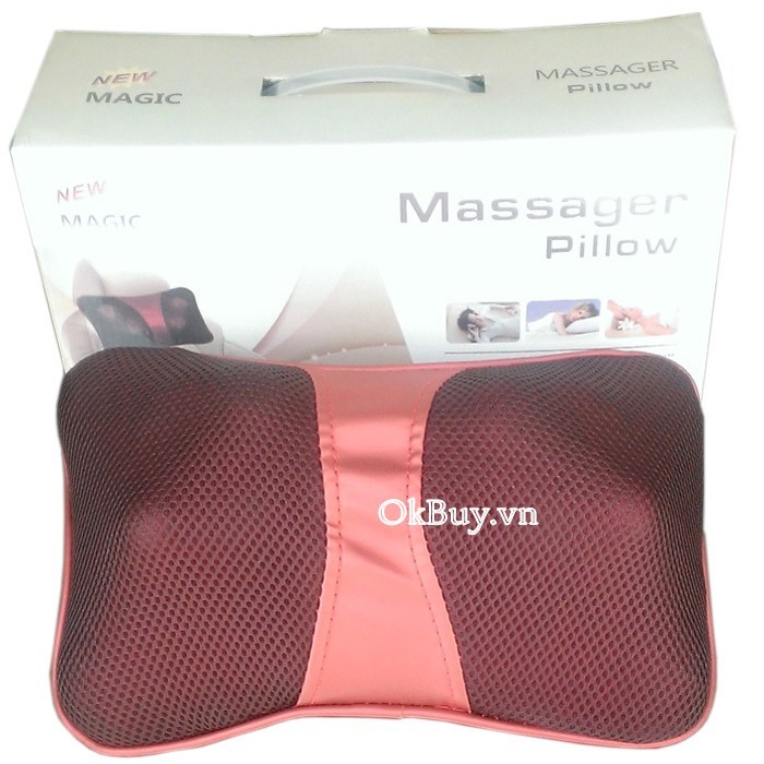 Gối massage đèn hồng ngoại Magic New